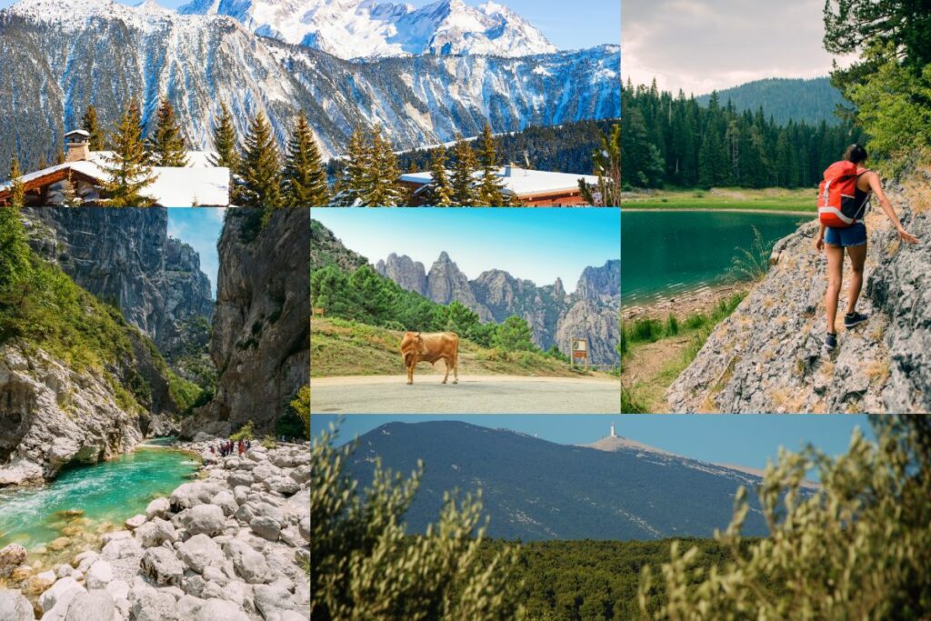 Moodboard randonnée et montagne